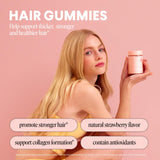 MONDAY HAIRCARE primer plano de gomita para apreciar textura y aspecto apetitoso