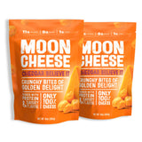 Moon Cheese empaque frontal mostrando el producto y su beneficio protéico