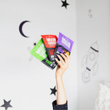 Moon Cheese etiqueta nutricional destacando proteínas y bajo en carbos
