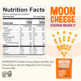 Moon Cheese vista interior de los bocaditos crujientes listos para picar