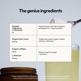 Moon Juice etiqueta de ingredientes en primer plano para transparencia y confianza