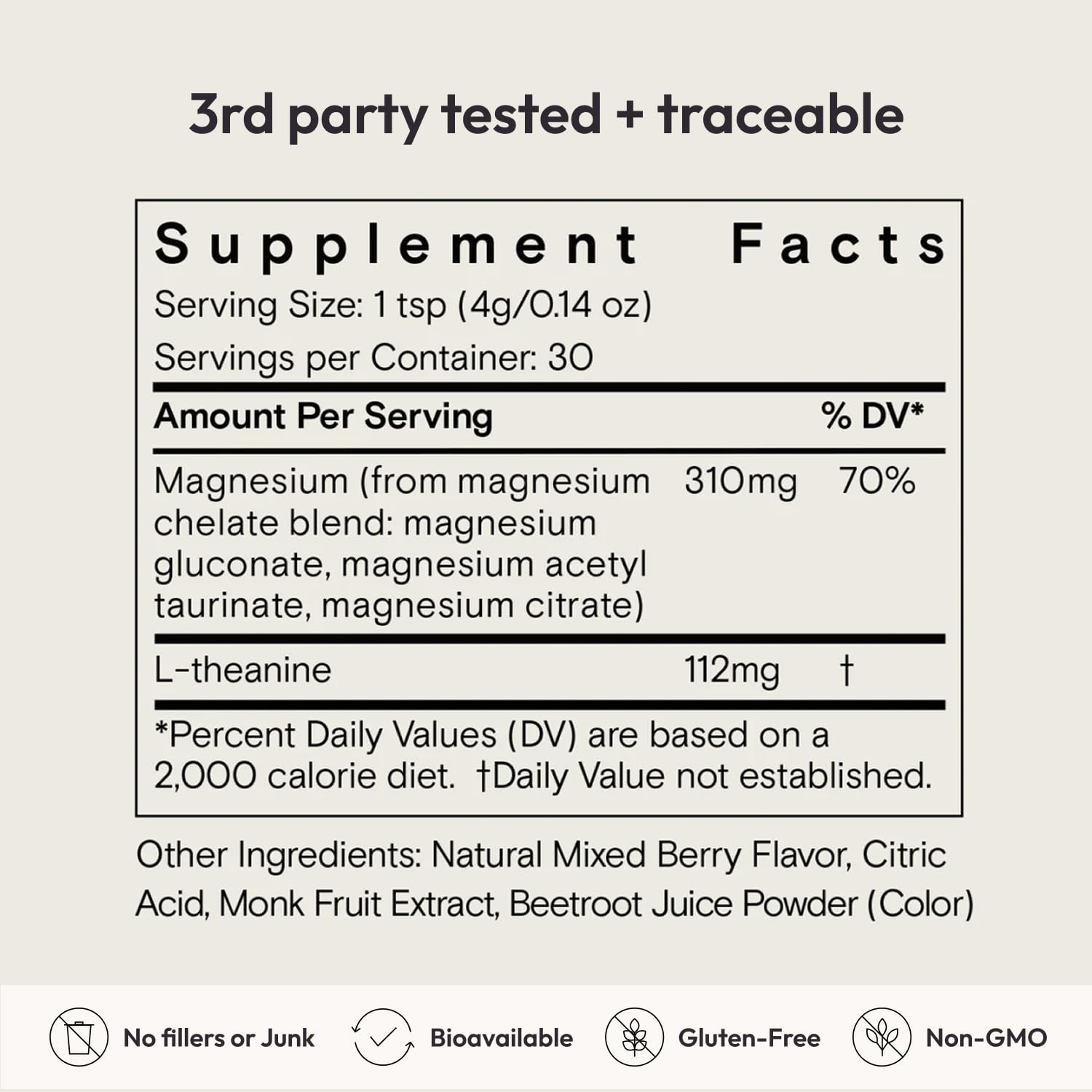 Moon Juice cucharita con polvo berry listo para medir y disolver rápidamente