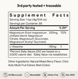 Moon Juice polvo berry textura fina en close-up, muestra apariencia apetitosa
