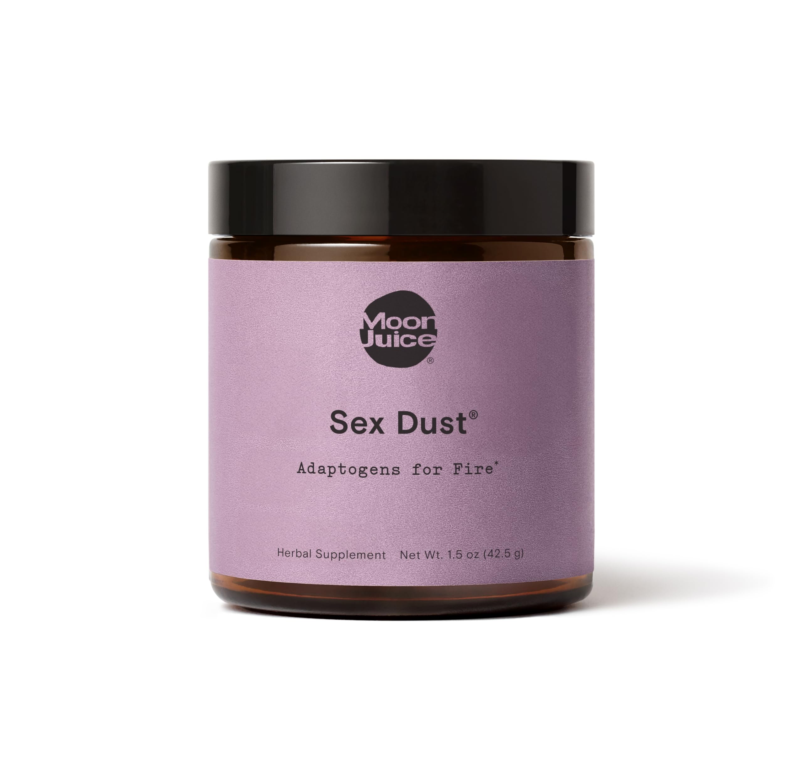 Moon Juice Sex Dust vista frontal y beneficio mezcla fácil