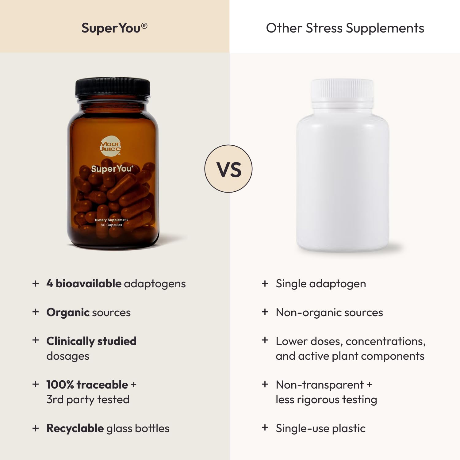 Moon Juice suplemento junto a pesas apoyo para resistencia en ejercicio