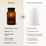 Moon Juice suplemento junto a pesas apoyo para resistencia en ejercicio