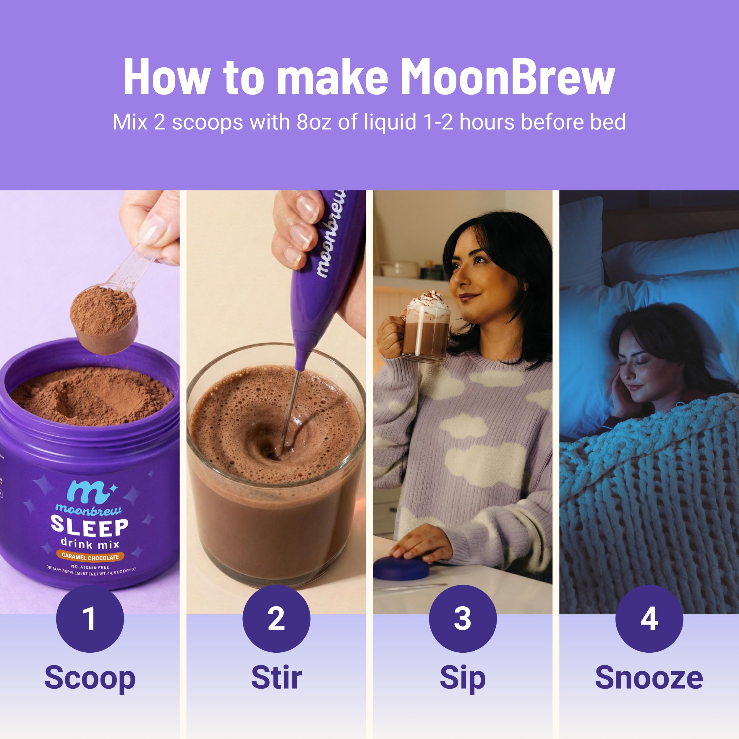 MoonBrew detalle de etiqueta con ingredientes y control de calidad