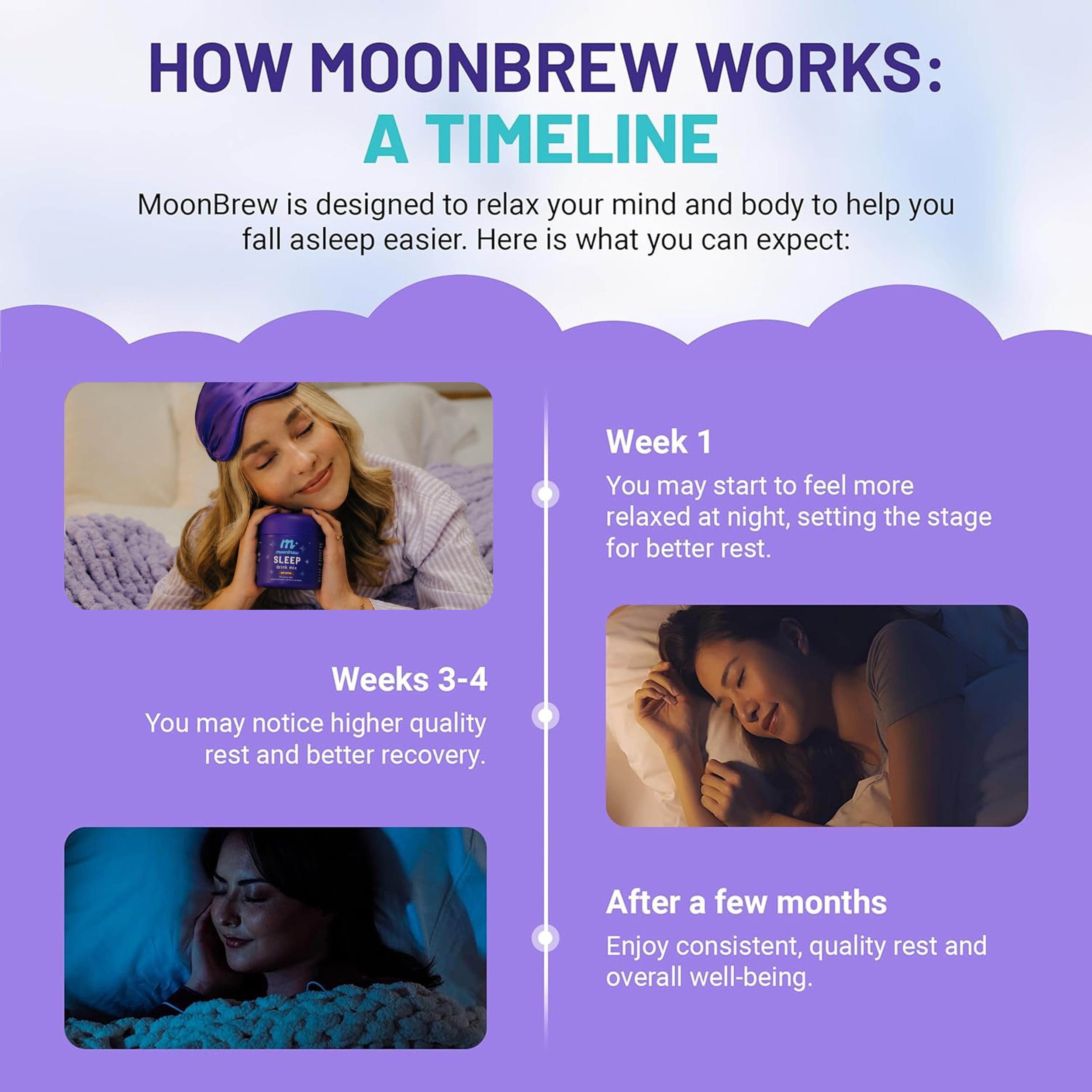 MoonBrew en mesita de noche como ritual, crea ambiente relajante nocturno