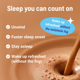 MoonBrew taza caliente estilo latte antes de dormir, sabor reconfortante