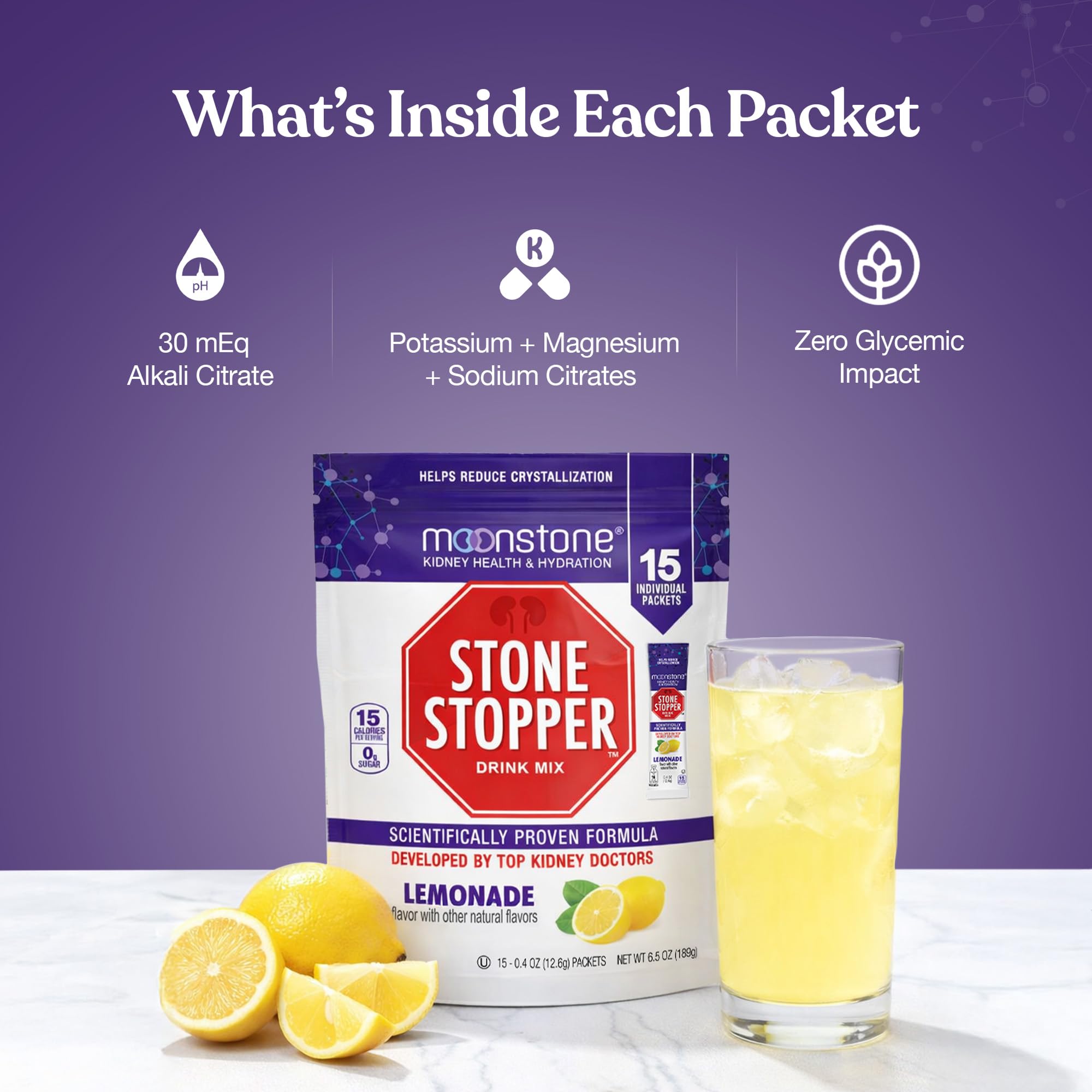 Moonstone en ambiente saludable indicando apoyo a la hidratación