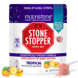 Moonstone frente del envase mostrando sabor Tropical y beneficio de apoyo renal