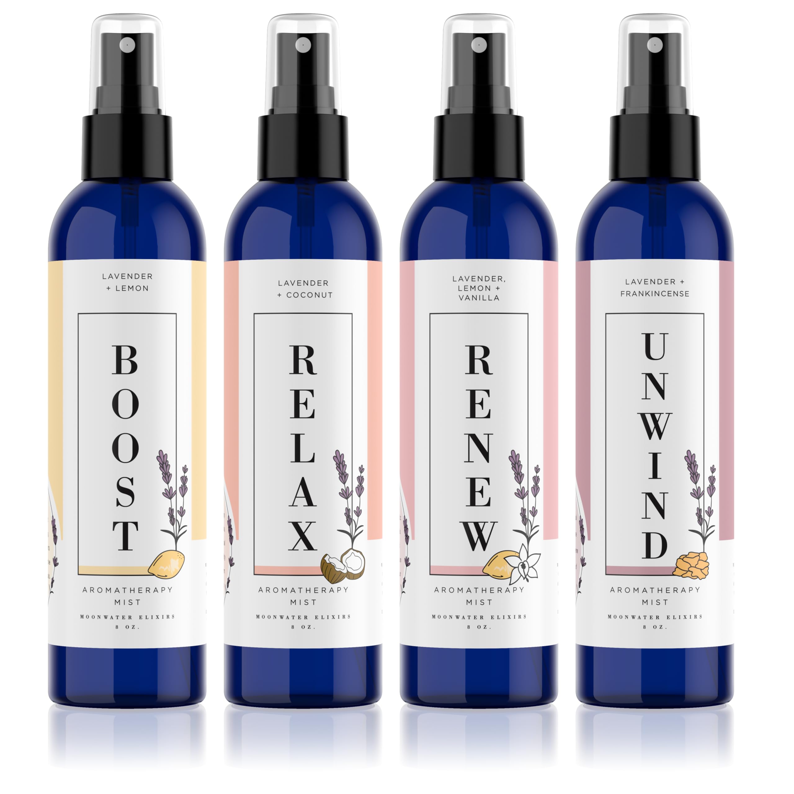 Moonwater Elixirs spray en auto como alternativa sin humo para purificar