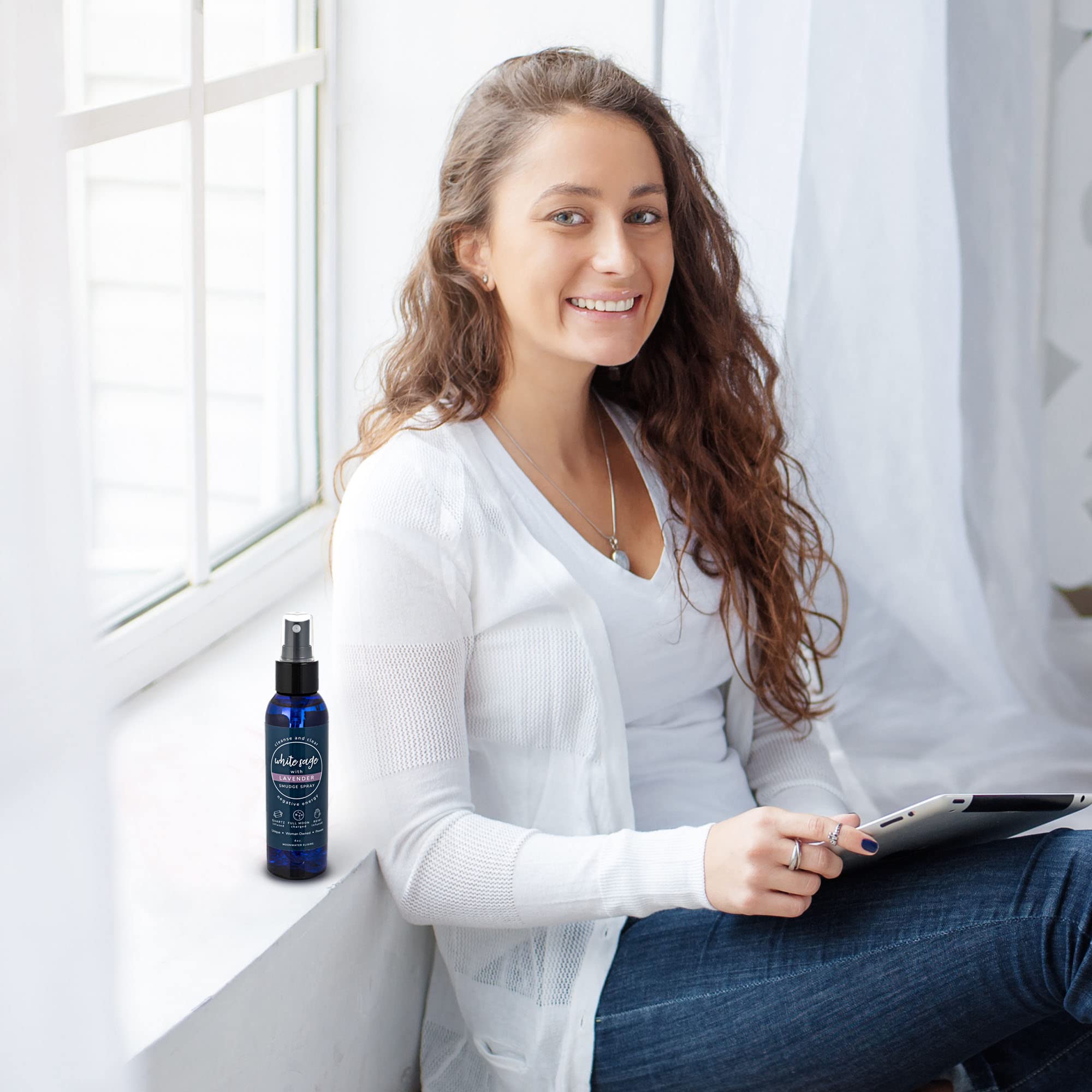 Moonwater Elixirs rocío sobre ropa de cama refresca y calma antes de dormir