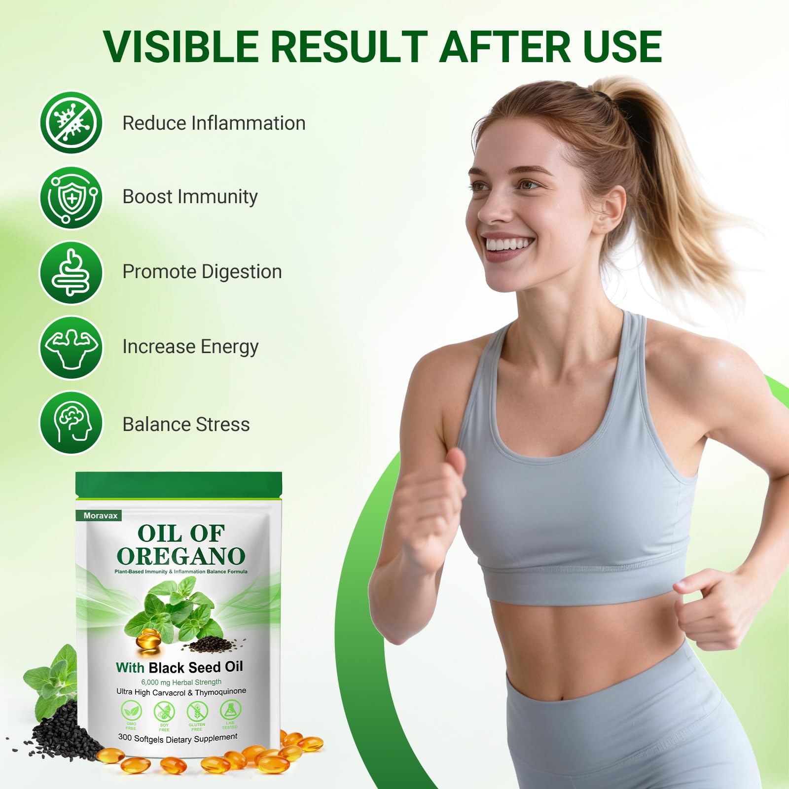 Moravax etiqueta con información nutricional y sello de pureza