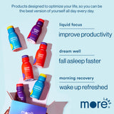More Labs pack de 12 botellas presentado como solución para toda la semana