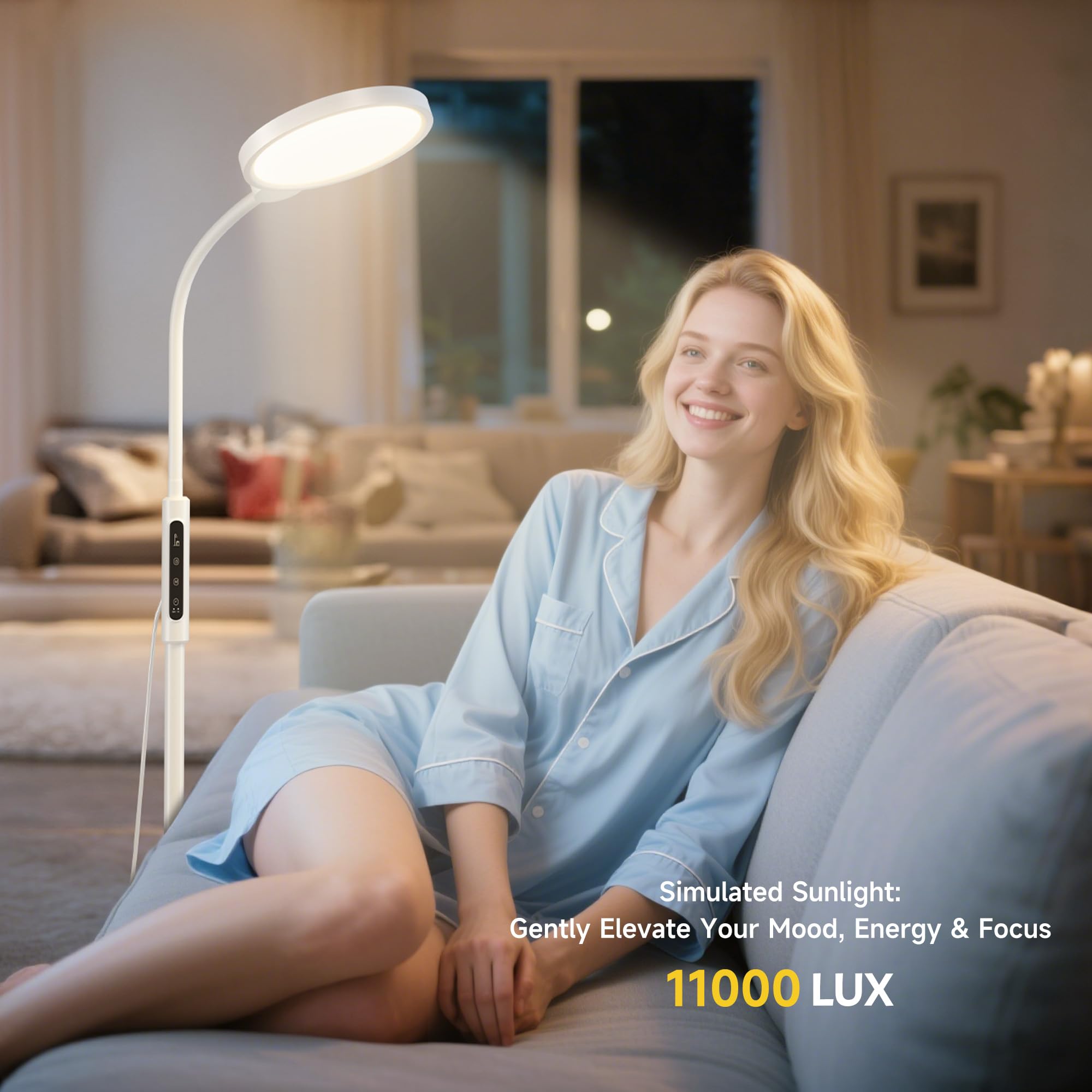 Morfone detalle del panel luminoso sin UV que ofrece luz intensa