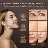 Morfone persona usando la mascarilla relajada, sesión cómoda y segura