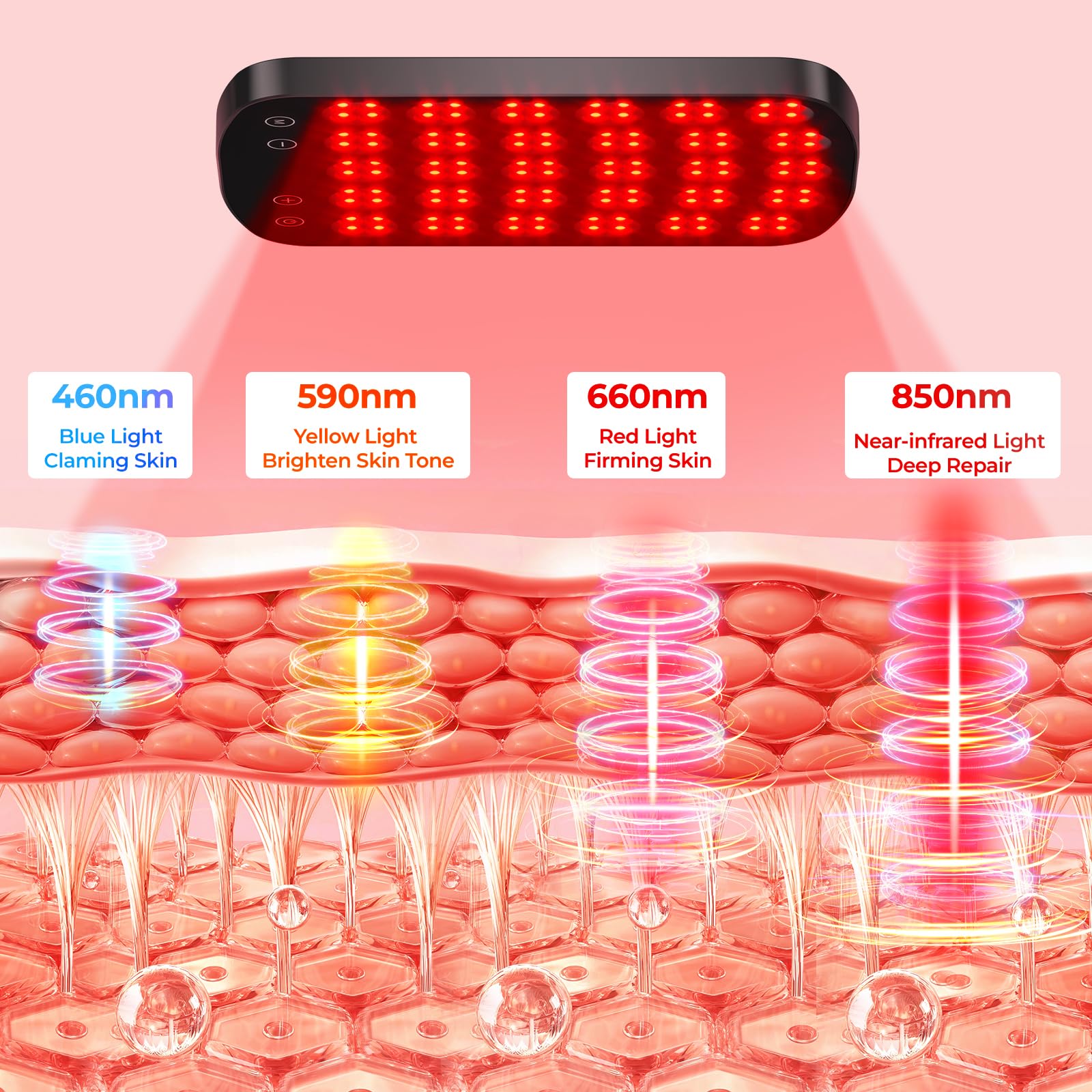 Morfone primer plano de los 120 LEDs que asegura emisión uniforme y eficaz