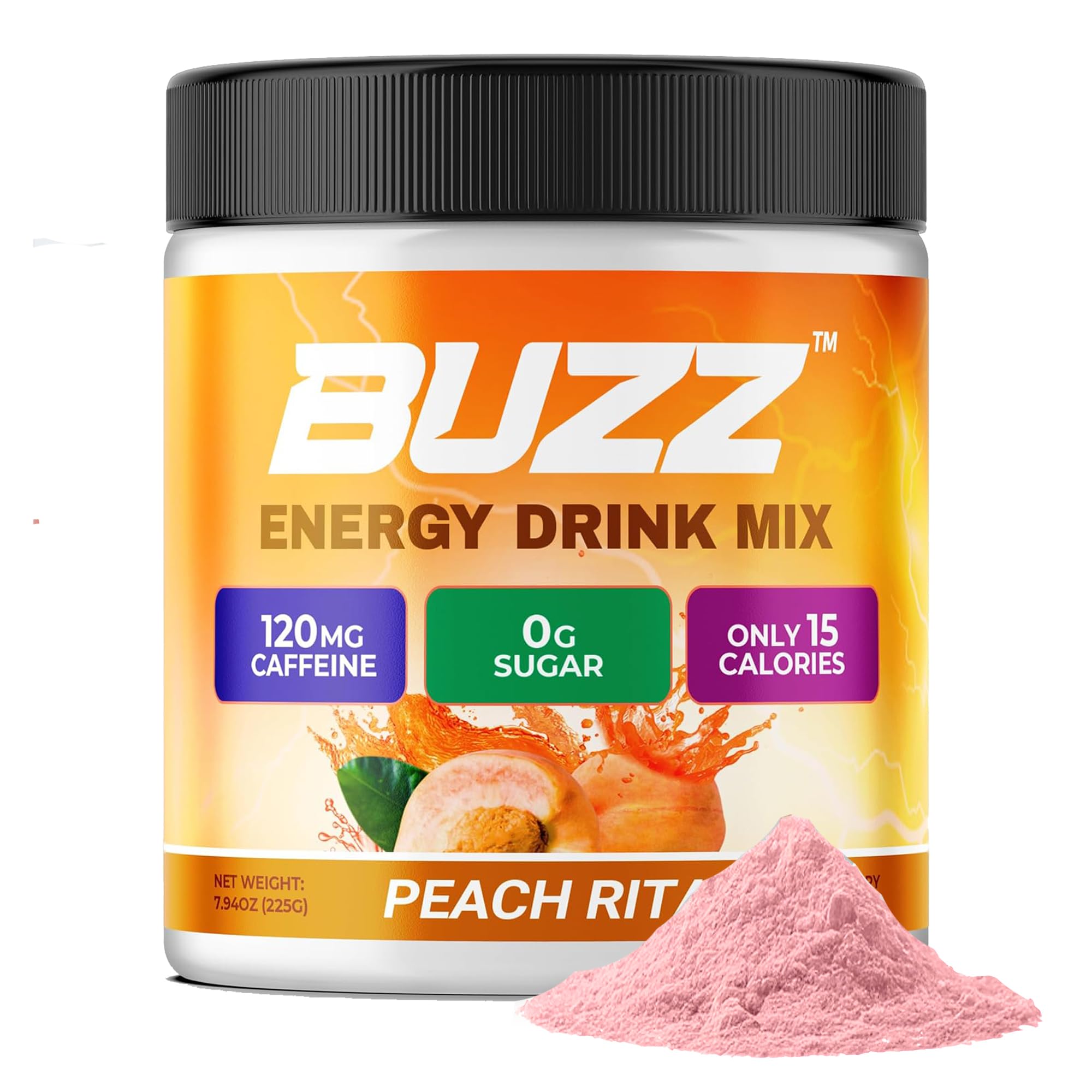 Morning Buzz en bolsa de gimnasio con atleta, pre entreno práctico y sin azúcar