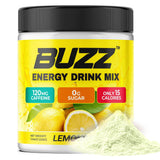 Morning Buzz etiqueta con lista de 18 vitaminas y sin colorantes