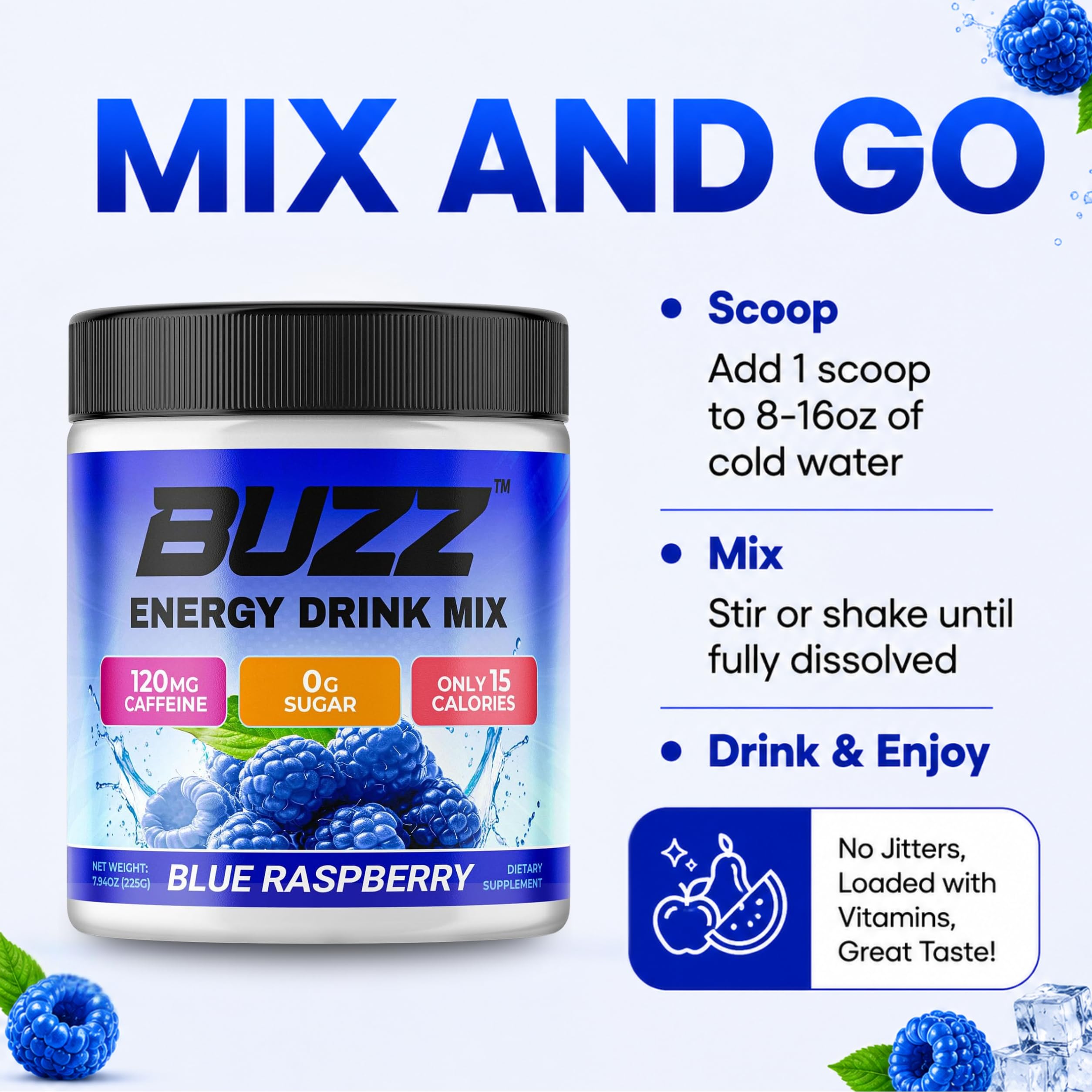 Morning Buzz en uso antes de entrenar para foco y rendimiento limpio