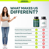 Morpha Organics etiqueta con lista de ingredientes y concentraciones