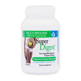 Morter HealthSystem SuperDigest vista frontal con botella y etiqueta clara, beneficio digestivo