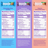 MOSH barra en plato lista para comer como snack nutritivo