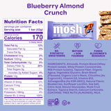 MOSH detalle de ingredientes arándanos y almendras realzando sabor natural