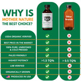 Mother Nature Organics gotero y dosificación precisa para uso interno o tópico