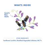 Motherlove cápsula abierta con líquido para mostrar concentración herbal