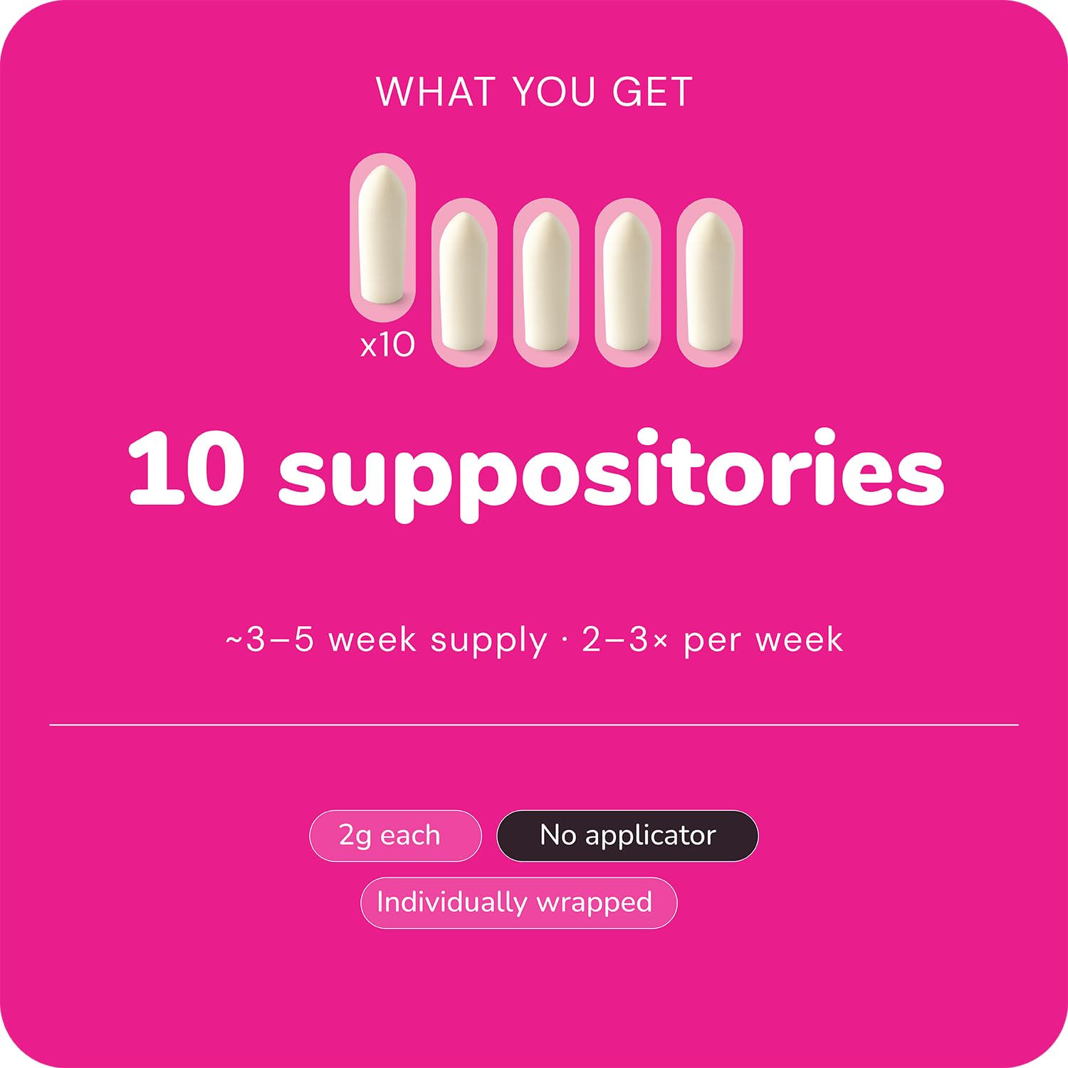 MOTHER·S DOSE etiqueta con ingredientes limpios y sin hormonas