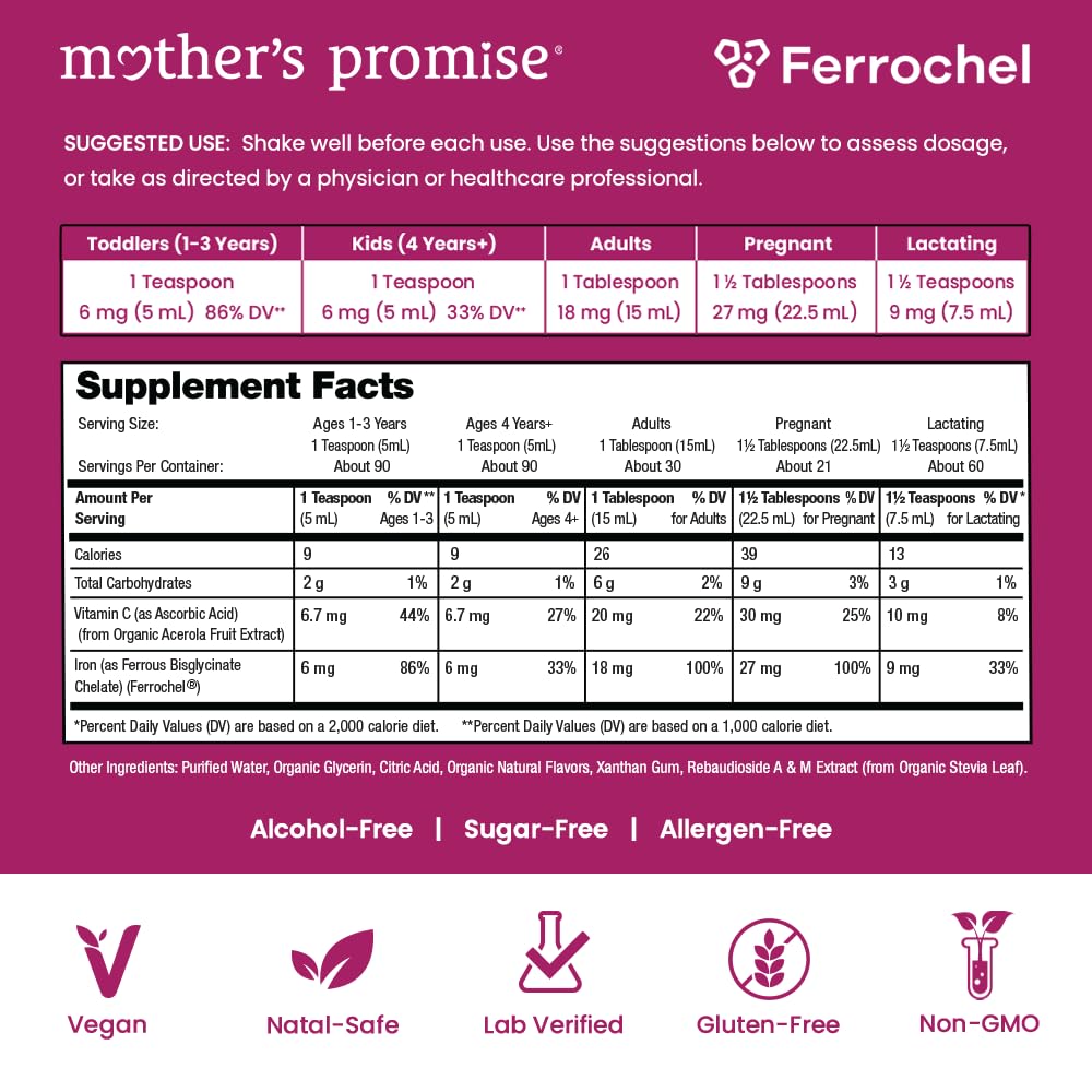Mother's Promise primer plano de la textura líquida y color natural berry