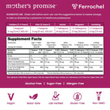 Mother's Promise primer plano de la textura líquida y color natural berry