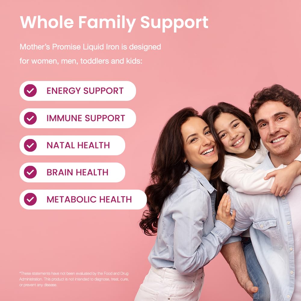 Mother's Promise botella en uso por un adulto vertiendo dosis precisa