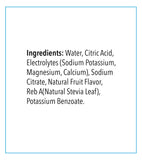MOTIVE PURE junto a una botella de agua para comparar tamaño y porciones prácticas