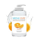 MOTIVE PURE en nevera en estantería de cocina, listo para consumir frío