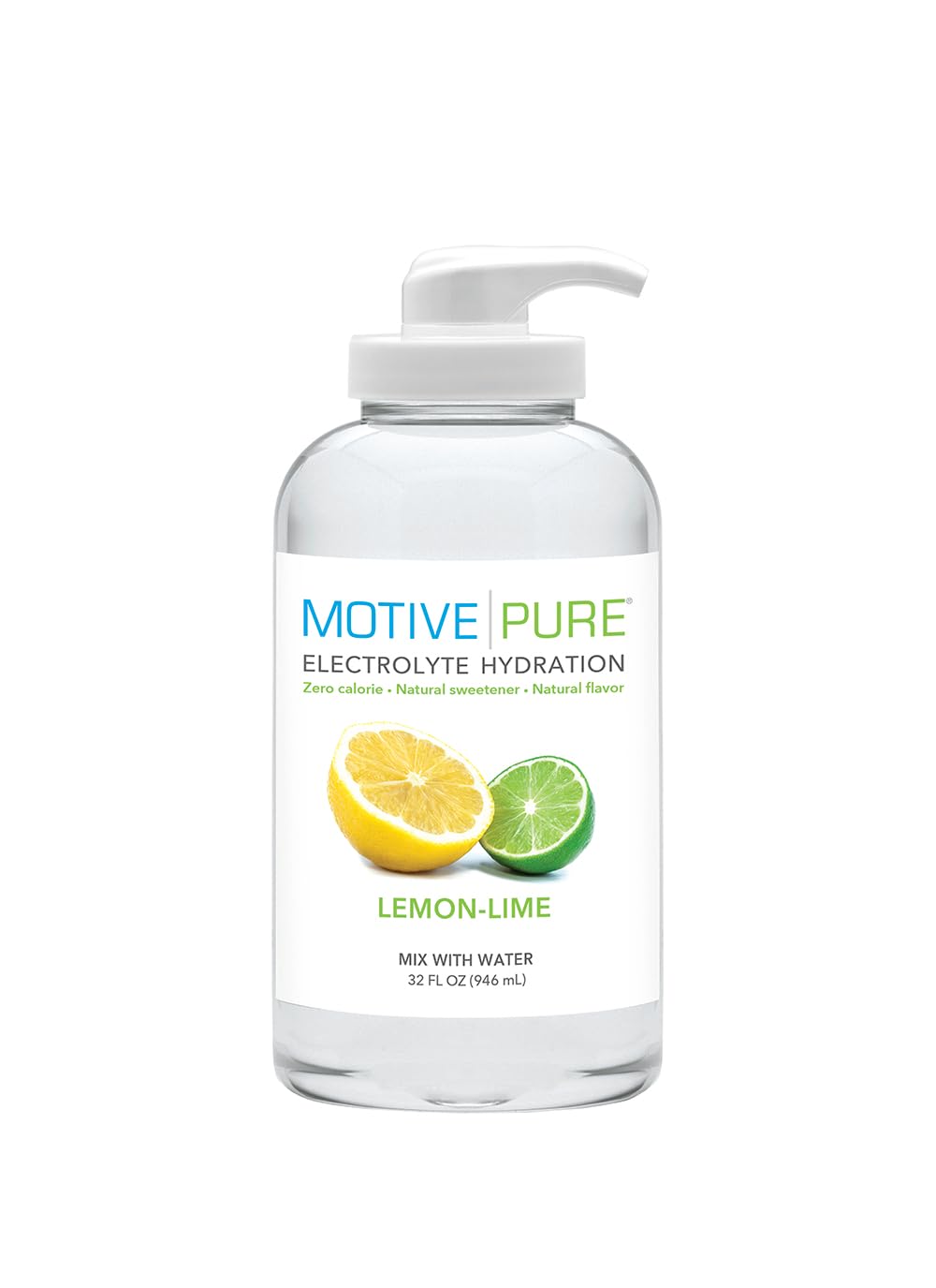MOTIVE PURE vista frontal del envase con etiqueta clara y beneficios visibles