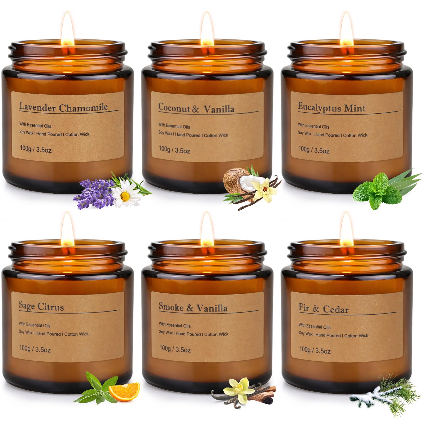 MOULENGGU set frontal con seis velas, presentación elegante y beneficios decorativos