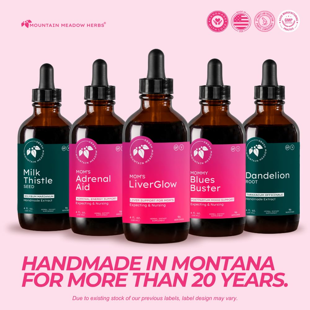 Mountain Meadow Herbs comparación de tamaño del frasco que facilita cálculo de suministro