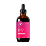 Mountain Meadow Herbs botella frontal Gentle Birth mostrando presentación y beneficio de apoyo prenatal