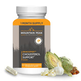 Mountain Peak Nutritionals frente del envase mostrando 90 cápsulas para apoyo de lípidos