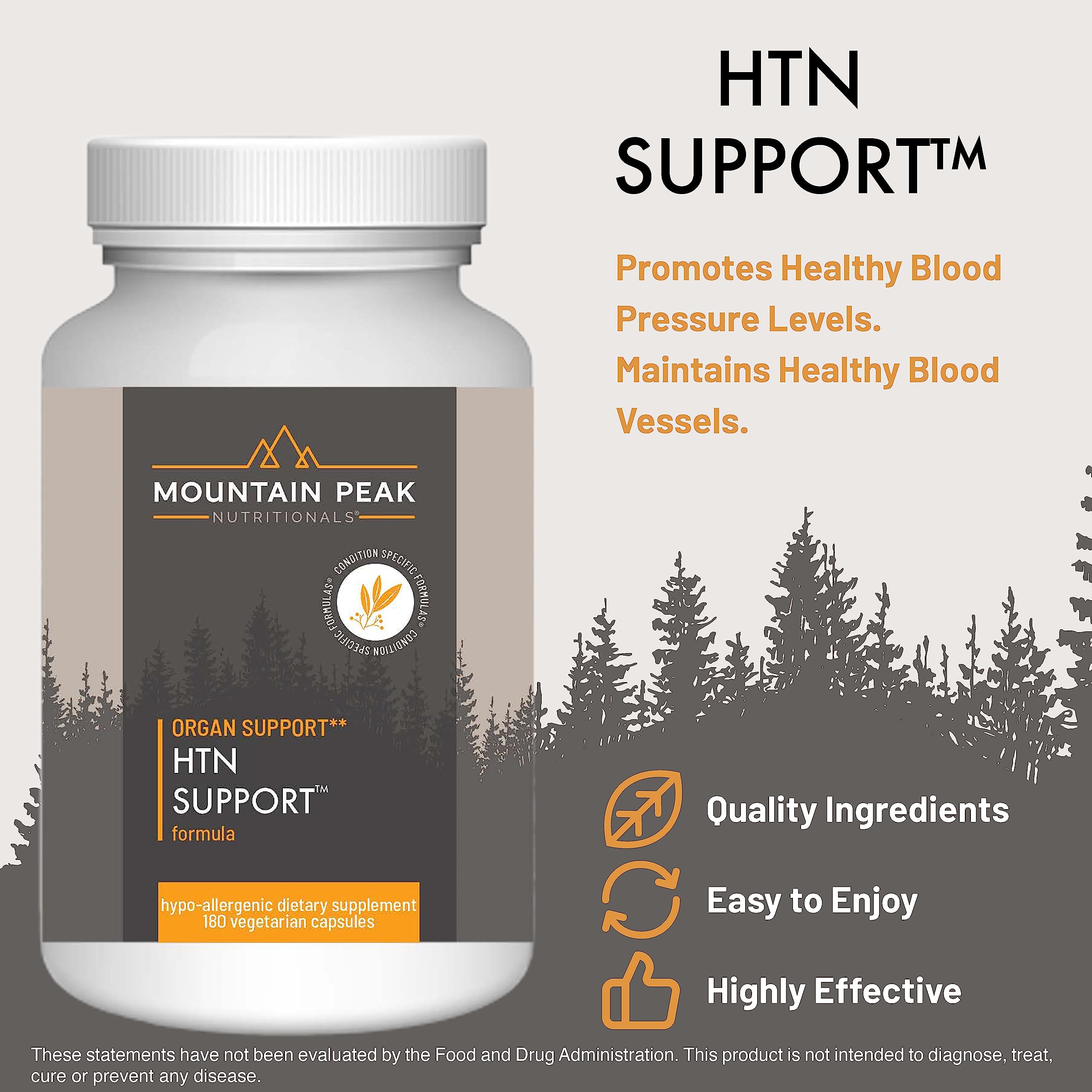 Mountain Peak Nutritionals cápsulas vegetales, textura clara y fácil de tragar