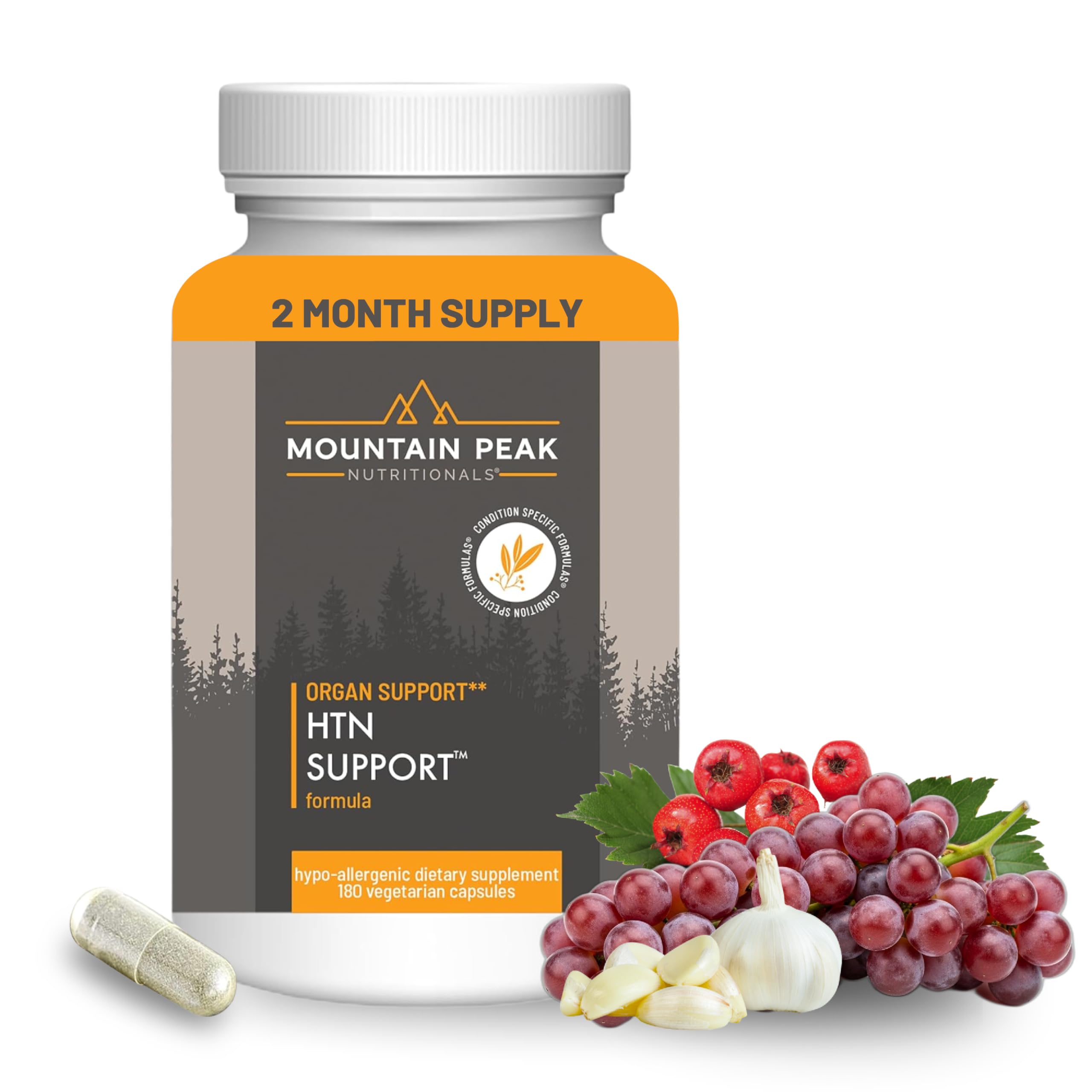 Mountain Peak Nutritionals frente del empaque muestra fórmula completa y beneficios
