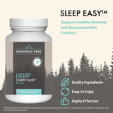 Mountain Peak Nutritionals cápsulas en mano que sugieren dosificación fácil
