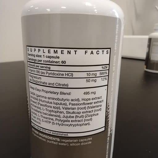 Mountain Peak Nutritionals instrucciones y cápsulas para una rutina nocturna clara