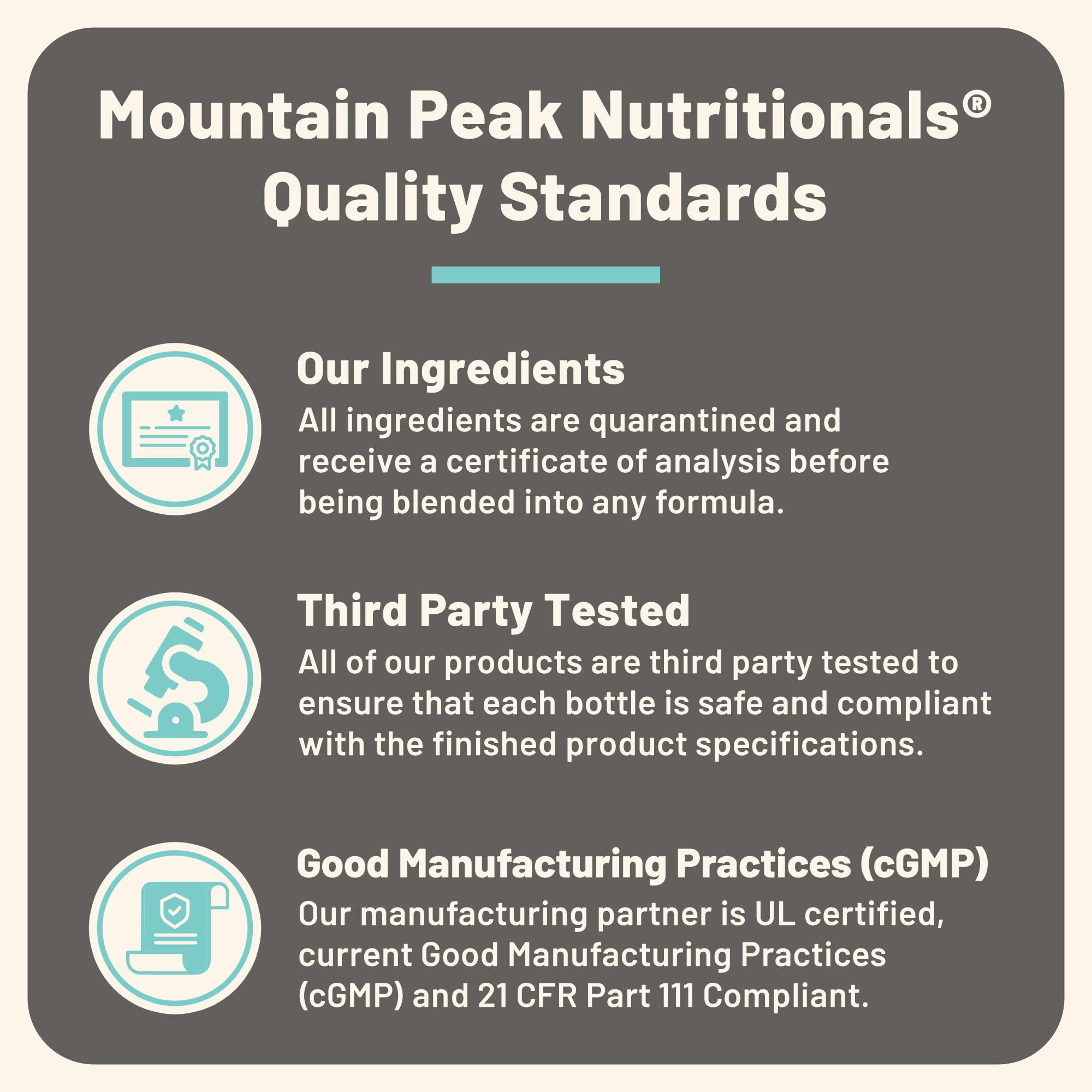 Mountain Peak Nutritionals cápsula junto a moneda para referencia de tamaño
