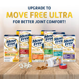 Move Free closeup de la insignia Uniflex que resalta confort clínico