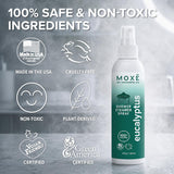 MOXĒ ambiente de baño estilo spa que ilustra uso relajante y estético