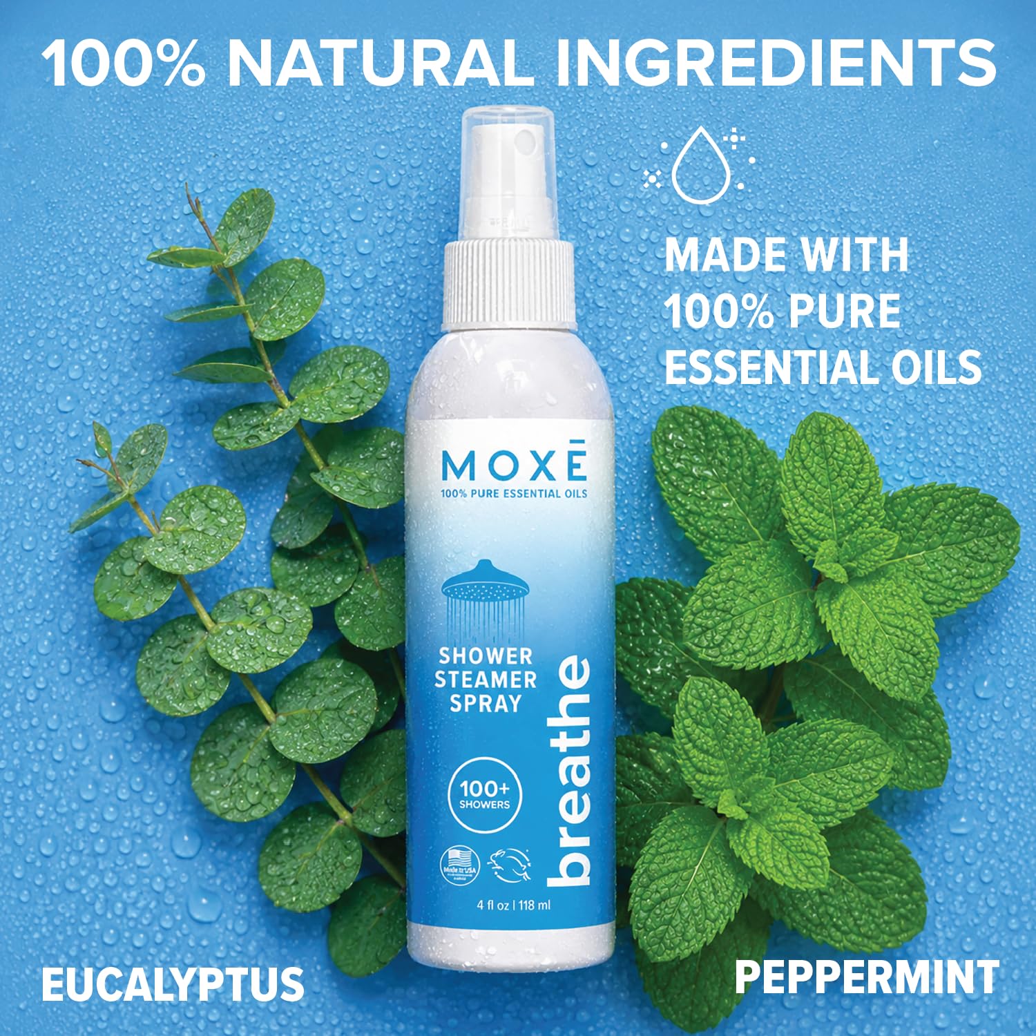 MOXE gota de aceite esencial destacando pureza y calidad natural